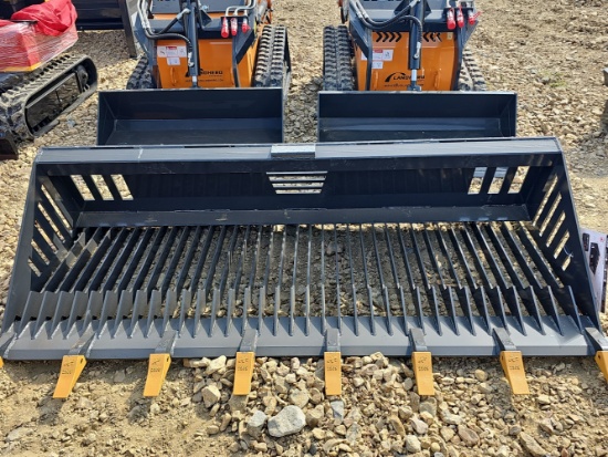 LandHonor 84" Skid Steer Rock Bucket
