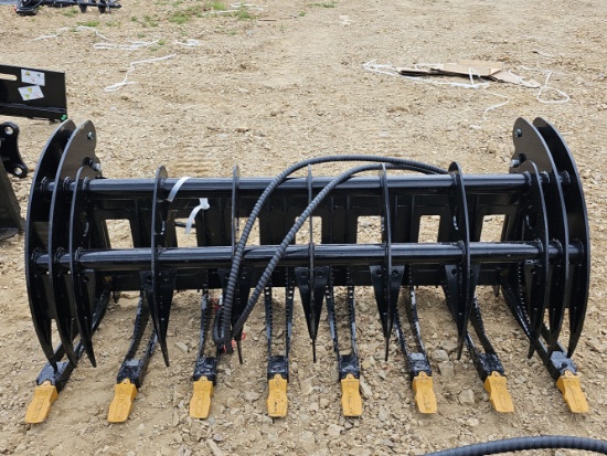 Future Skid Steer Curved Wood Grabber Attachment