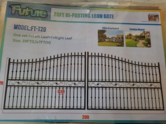 Future - FT-T20 BI-Parting Iron Gate 20ft