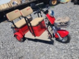Mini Red Golf Cart