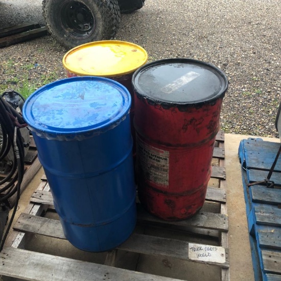 3 barrels of grease