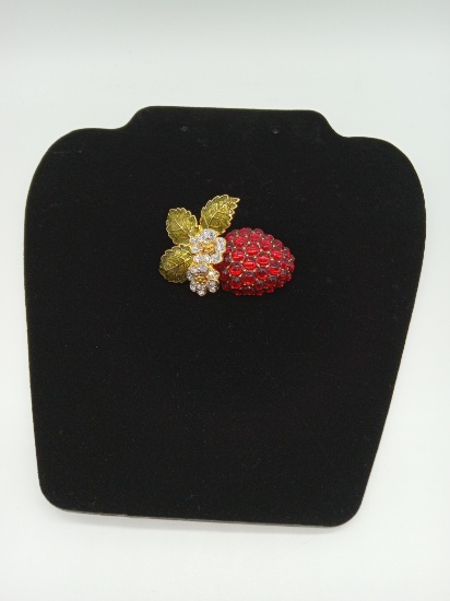KJL Strawberry Vintage Pin