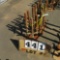 Lot of (6) Scaffolding Leveling Screw Jacks