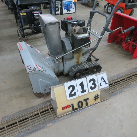 Craftsman Snow Blower, Electric Start 5/24 Track Drive