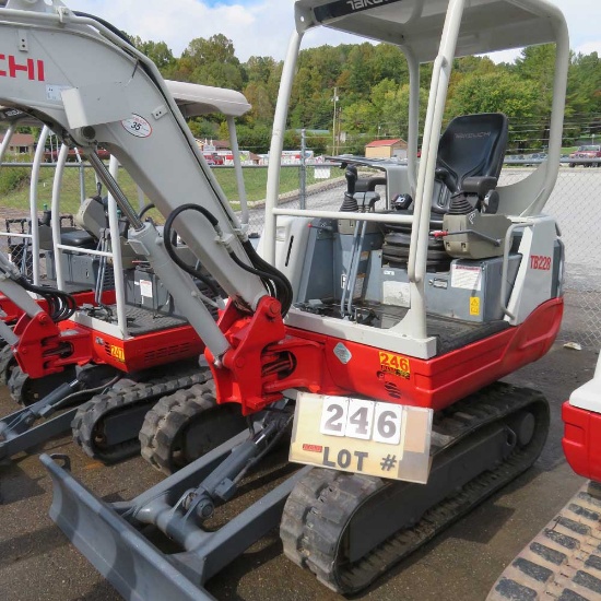 Takeuchi TB 228 Compact Excavator S/N 122803729, 2703 Hrs.