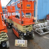 JLG 1932R Scissor Lift, 24-Volt, DC, Max. 1365# 66 Hrs.