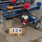 Iron & Oak 24-Ton Commercial Duty Wood Splitter Mdl. BHVH2418GX, w/Honda GX 160 Engine (new)