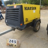 2006 Kaeser Mdl. M57 Air Compressor, S/N 1346 Kubota 4-Cyl. Engine, S/N WKA0N130162593308, 1474 Hrs.