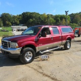2004 Ford F-250 Lariat Super Duty Crew Cab Pickup Power Stroke V8 Turbo 6.0 Diesel Engine, 4WD, Auto