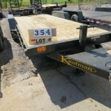 2021 Kaufman Trailer, Wooden Floor, Flip Ramps Double Axle, 20' x 8' 2 1/2