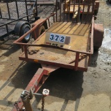 1995 Mobile Manufacturing Metal Deck Trailer Drive-On Ramps, 4'x8' , VIN #1M9EA1424S1319166