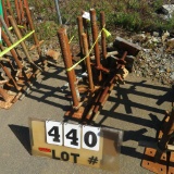 Lot of (6) Scaffolding Leveling Screw Jacks