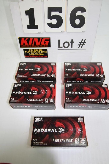 250 Rounds of Federal 357 Mag 158 Gr Ammunition