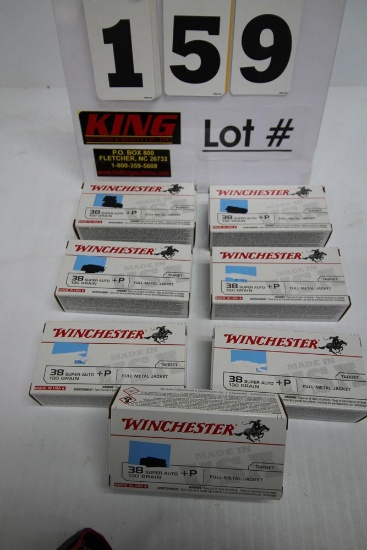 350 Rounds of Winchester 38 Super (AUTO) 130 Gr Full Metal Jacket Ammunitio