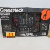 Great Neck 200-Pce. Mechanic's Tool Set, SAE & Metric