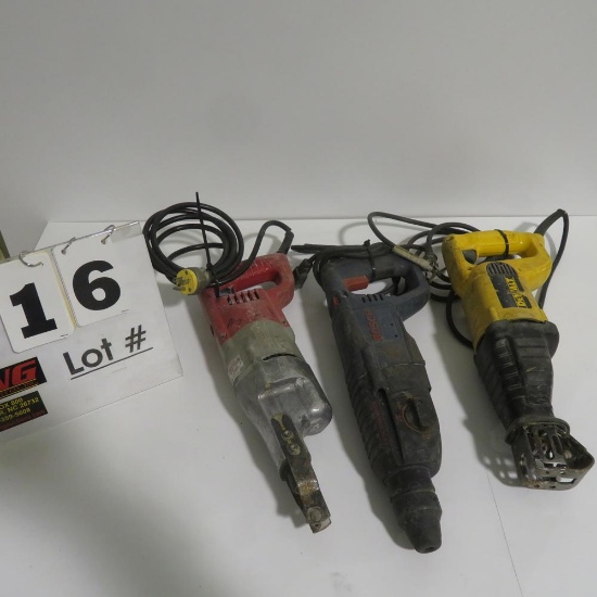 Lot of Reciprocating Saws & Drill