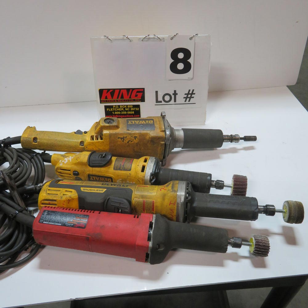 3 DeWalt 1 Milwuakee End Grinders Proxibid