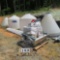(2) PWA Silo Hoppers w/ Accessories for Set-Up