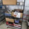 Rack w/Contents:  Saber Saw, Miter Clamp, Mini Cut Off Saw, Arrow Electric