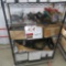 Rack w/Contents:  Stainless Screws, Nuts, Bolts, Electronic Cables & Parts,