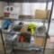 Rack w/Contents:  Craftsman Tool Box, Portable Wireless Barcode Scanner, Al