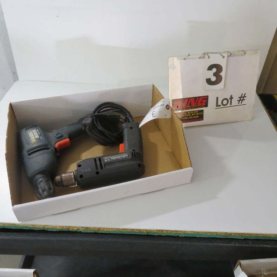 (2) Black & Decker Drills