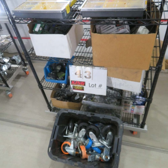 Rack w/ Contents:  Drill Bits, Allen Wrenches, Portable Ozone Generator, El