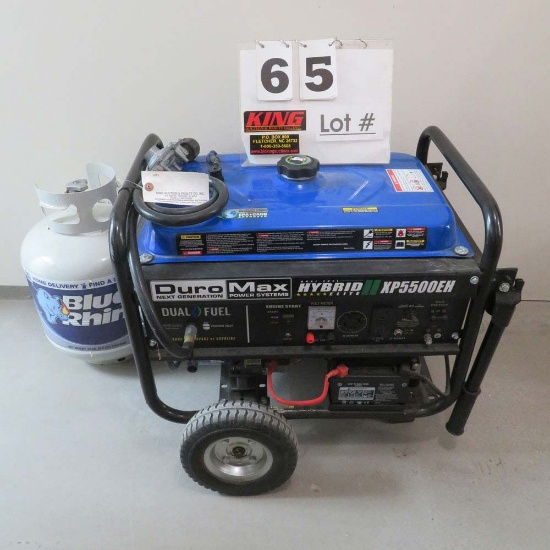 Duro Max Dual Fuel Hybrid Generator Propane or Gasoline XC5500EH