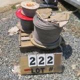 (3) Large Spools of Stainless Steel Cable 1/2