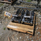 (2) Motorcycle/ATV Jacks & Pittsburgh Automotive 2-Ton Engine Hoist