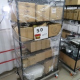 Rack w/Contents:  Stanley Tool Box, In-Line Duct Fans, Portable Heaters, Du