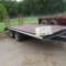 1988 Reid Mdl. E20 14' Equipment Trailer w/4' Dovetails Flip Ramps, Dual Tandem  Axle, Pental Hit...