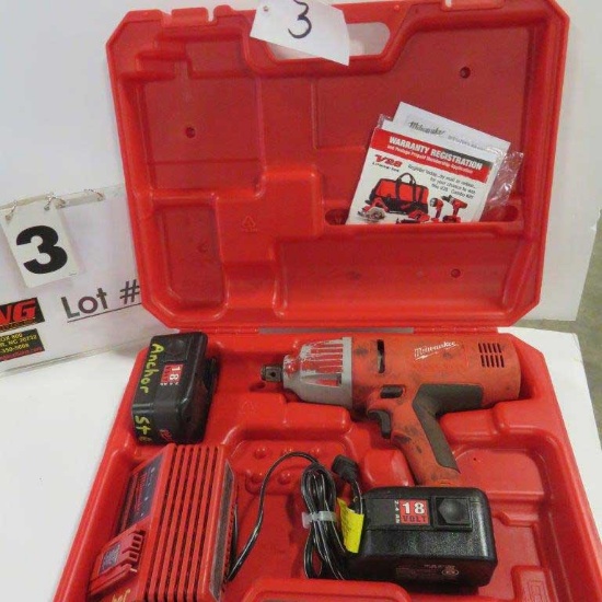 Used Milwaukee 18-Volt 3/4" Impact Wrench