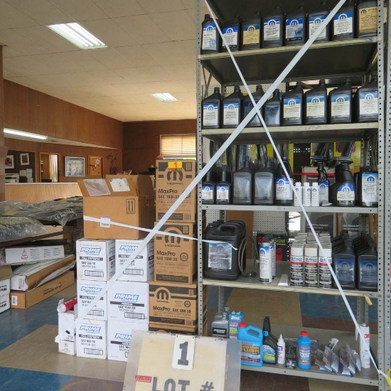 (10) Cases of Motor Oil, 10W30 & OW 16 (120) Quarts of Misc. Transmission Fluid, Power Steering Flui