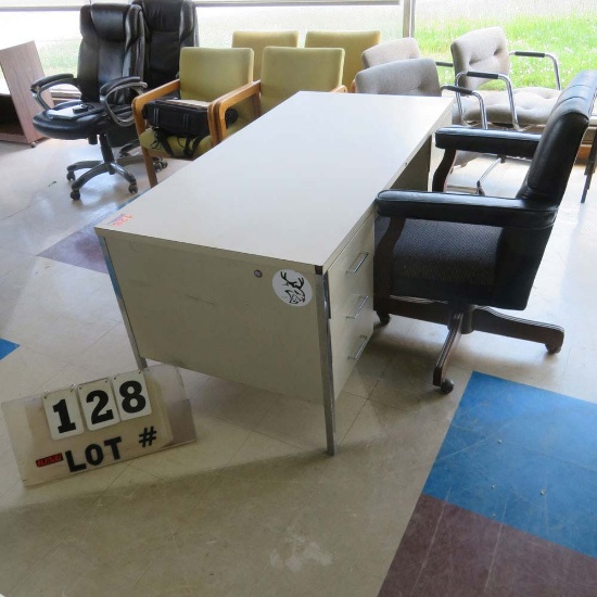Metal Desk w/Chair