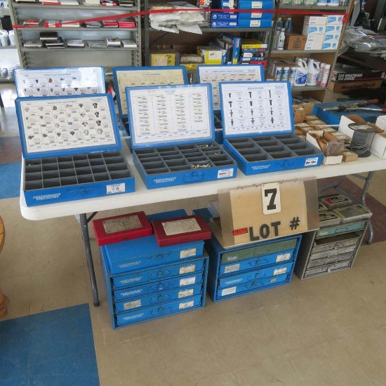Performance Specialties Products Contents on Table & Floor (Designated by White Ribbon)