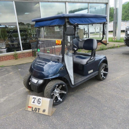 EZ-Go RXV Golf Cart w/Charger, Side Curtains Boogey Lights, VIN #5399593