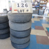 (5) P255/70 R 18 Bridgestone Tires on Aluminum Wheels ( Fits Jeep Wrangler)