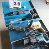 (2) Makita Reciprocal Saws, DeWalt DW235G 1/2