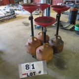 (4) Oil Receptacles