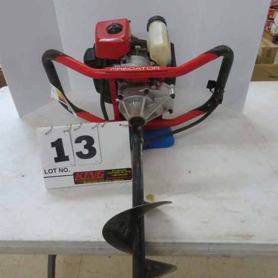 Predator Gasoline Auger Powerhead, 6" Auger