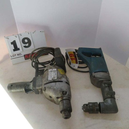Makita 1/2" Angle Drill & Black & Decker 1/2" Drill