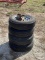 SET OF 6 LUG TRAILER WHEELS AND TIRES
