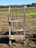 2 METAL ROLLING SHELVES