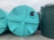 10,000 gal fluorescent green flat bottom tank