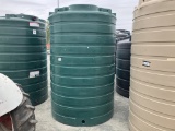 1100 gal dark green flat bottom tank