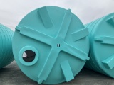 10,000 gal fluorescent green flat bottom tank