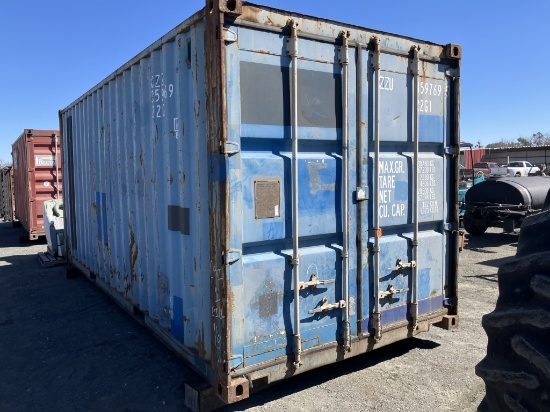 20ft blue conex