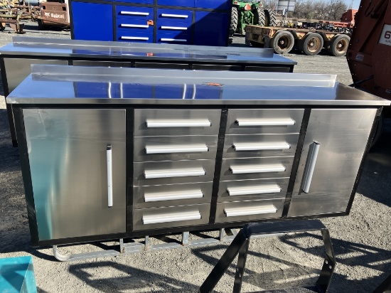 10 DRAWER STAINLESS TOOL BOX