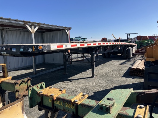 "2017 infinity spread axle flatbed semi trailer slow title